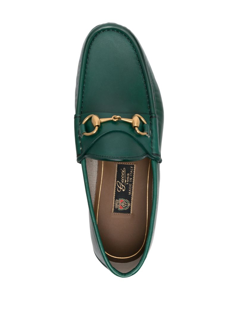 Green 1953 Horsebit Leather Loafers