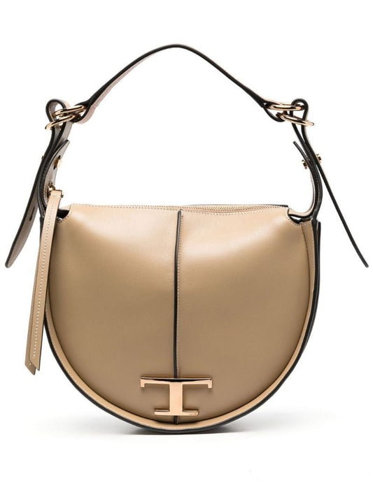 Neutral T Timeless Leather Hobo Bag