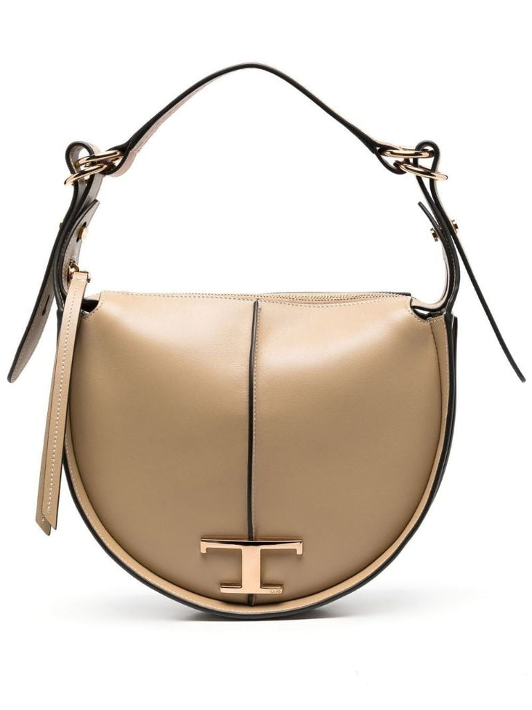 Neutral T Timeless Leather Hobo Bag