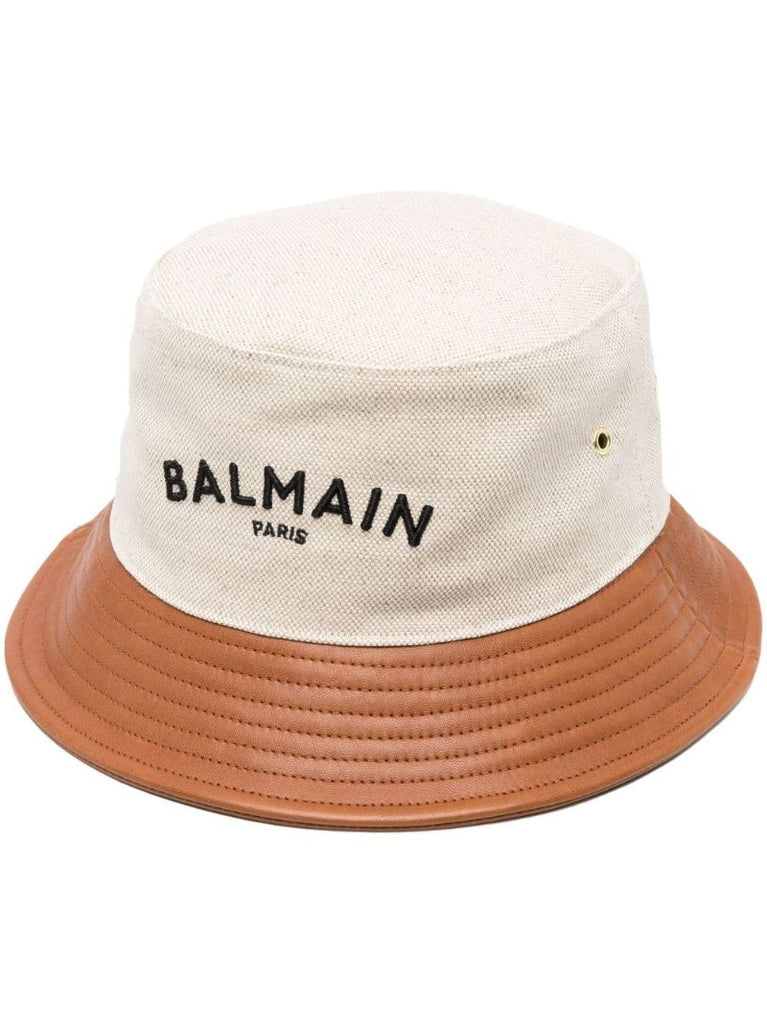 Neutral Logo Embroidered Bucket Hat