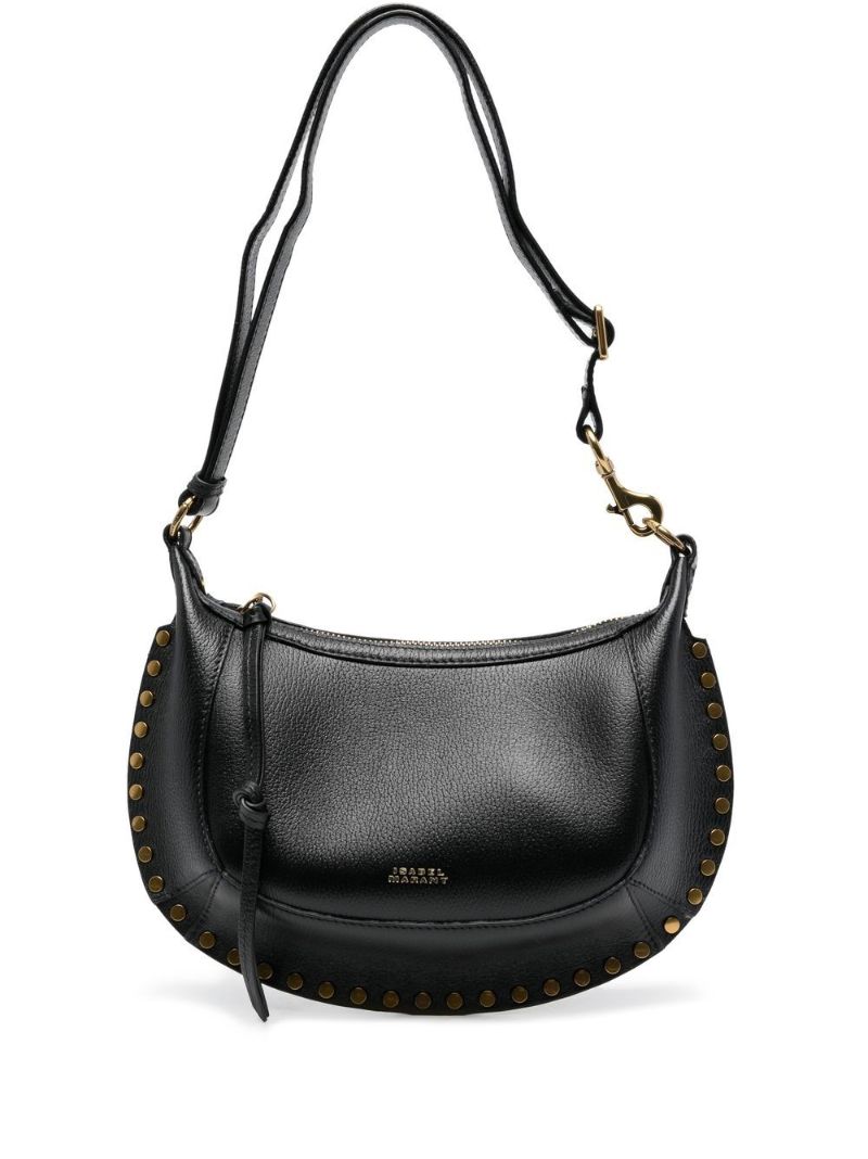 Black Oskan Moon Leather Shoulder Bag
