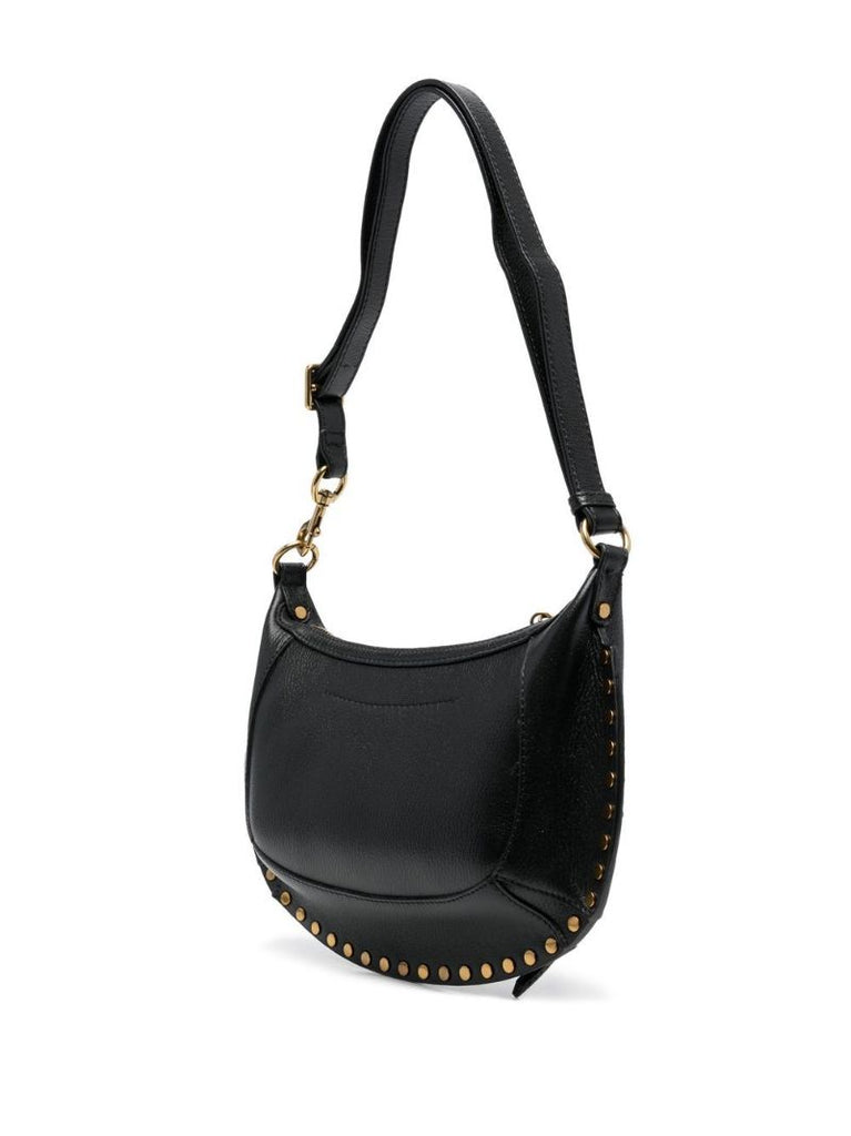 Black Oskan Moon Leather Shoulder Bag