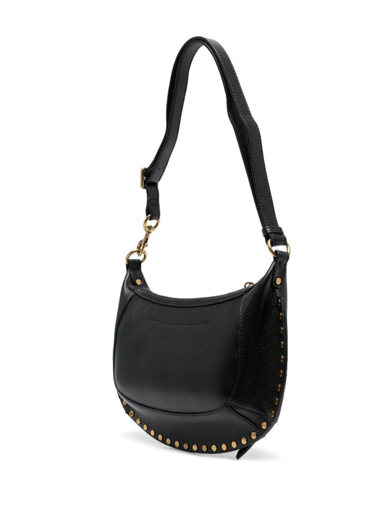 Black Oskan Moon Leather Shoulder Bag