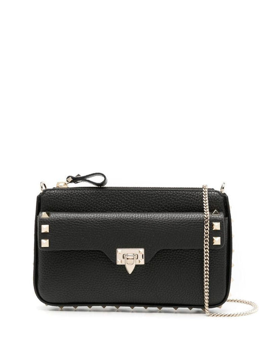 Black Rockstud Chain Link Mini Bag