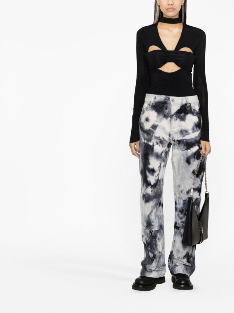 Black Cut-out Top
