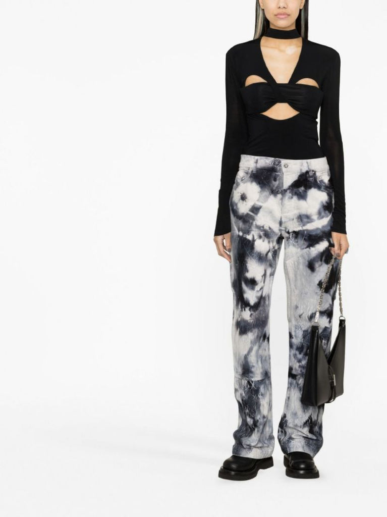 Black Cut-out Top