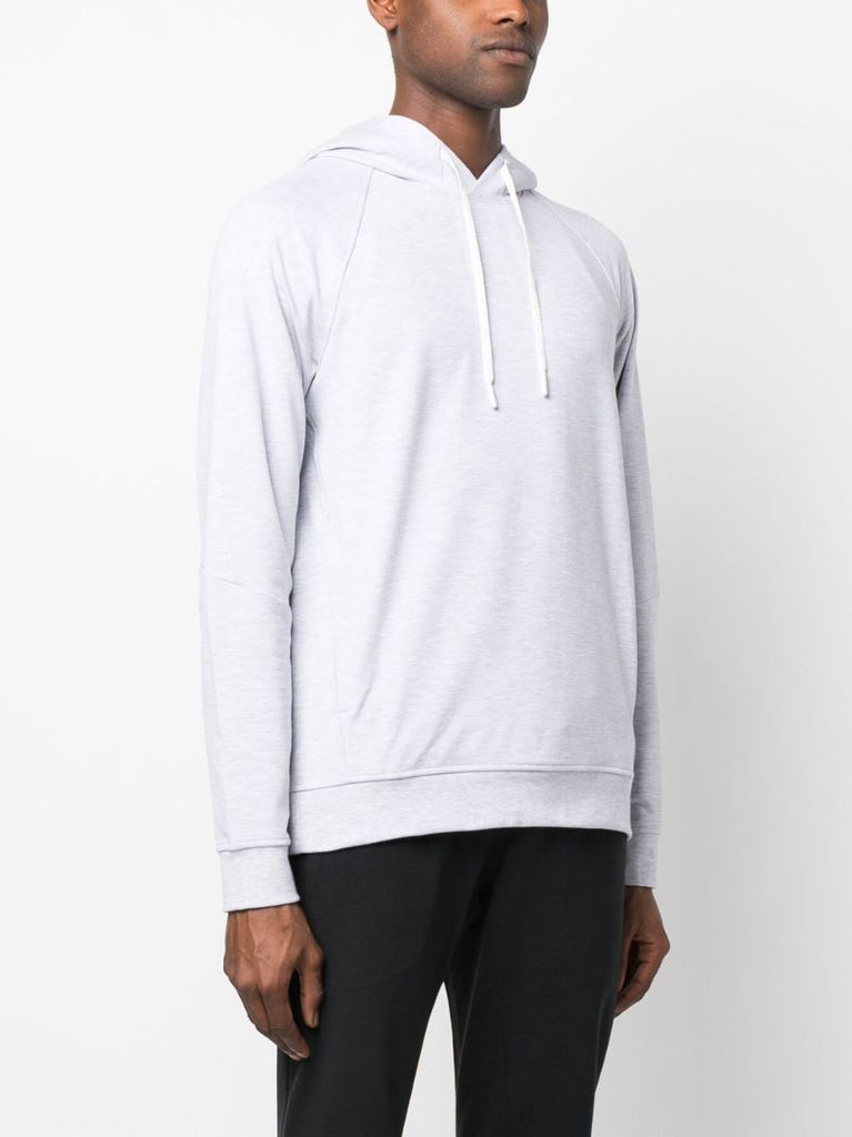Grey Drawstring Fleece Hoodie
