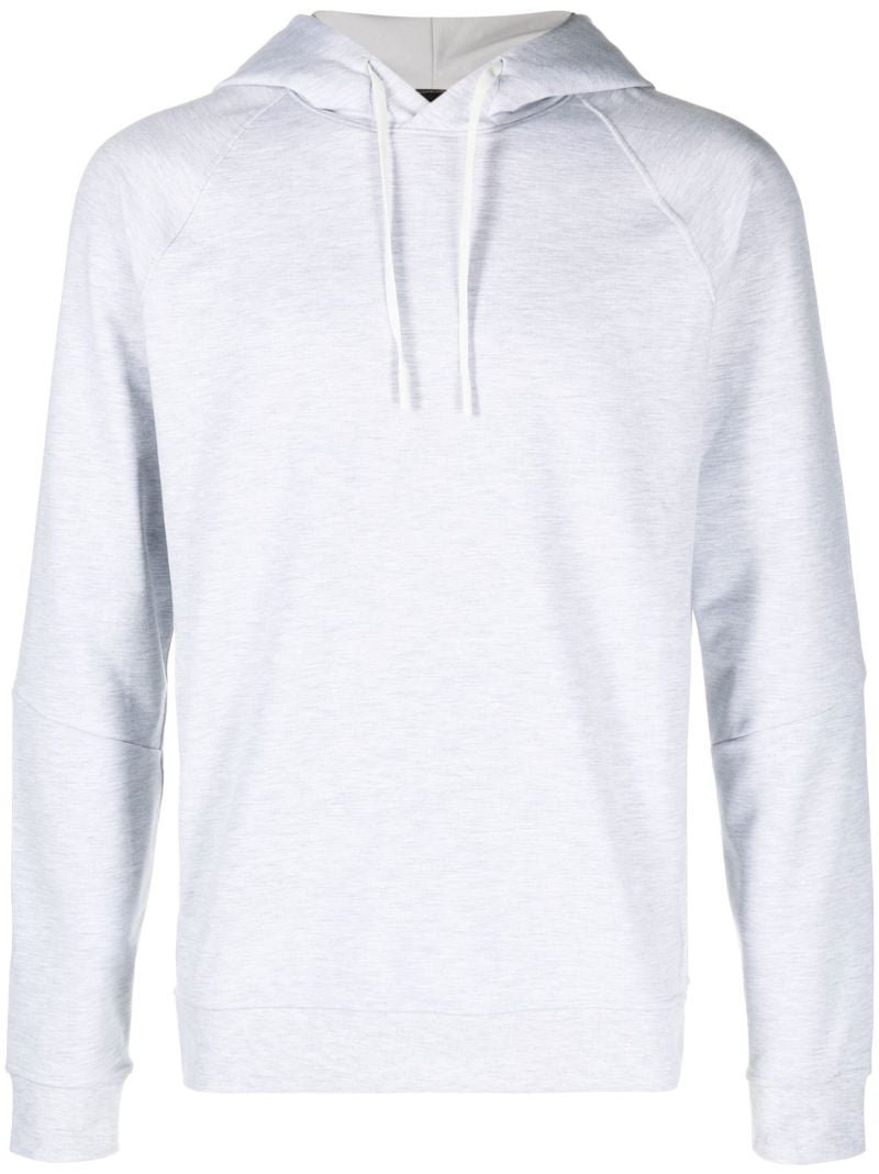 Grey Drawstring Fleece Hoodie