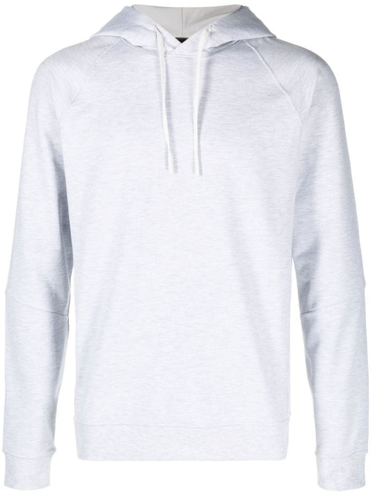 Grey Drawstring Fleece Hoodie