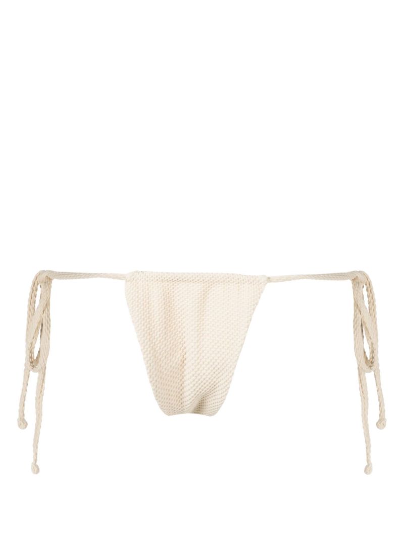 Neutral Tia Seersucker Bikini Bottoms
