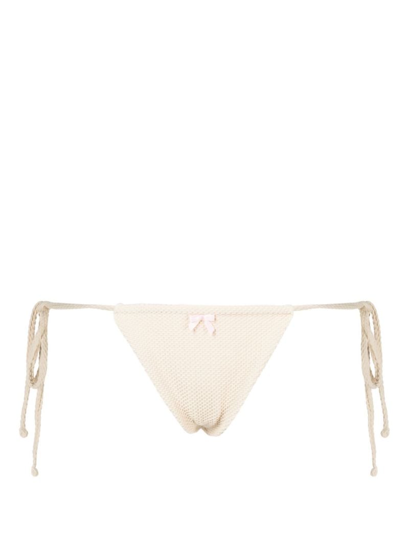 Neutral Tia Seersucker Bikini Bottoms