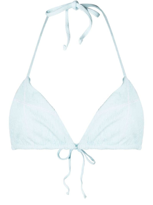 Blue Tia Triangle Bikini Top