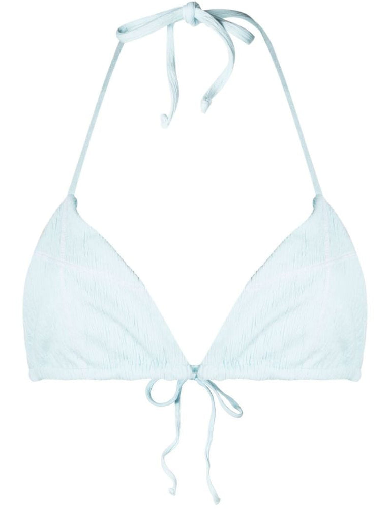 Blue Tia Triangle Bikini Top