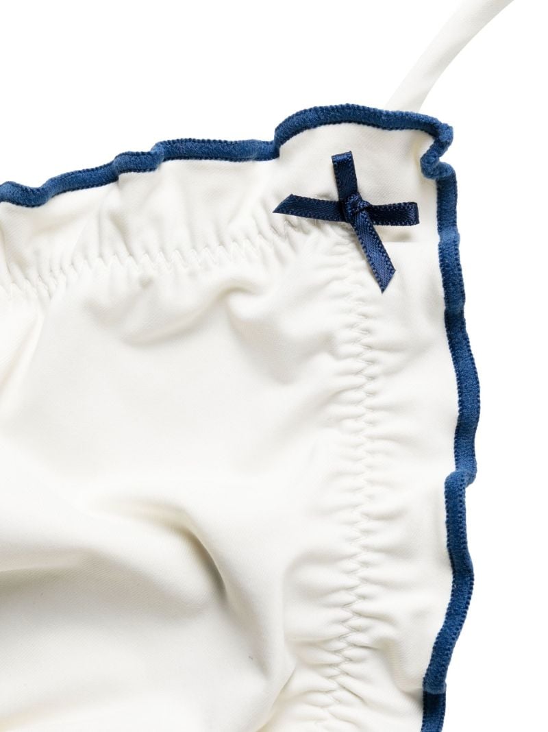 White Tidal Thermal Halterneck Bikini Top