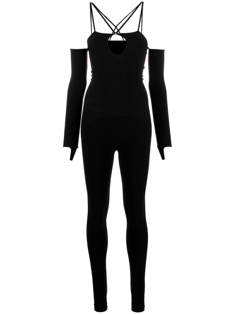 Black Cut-out Jumpsuit