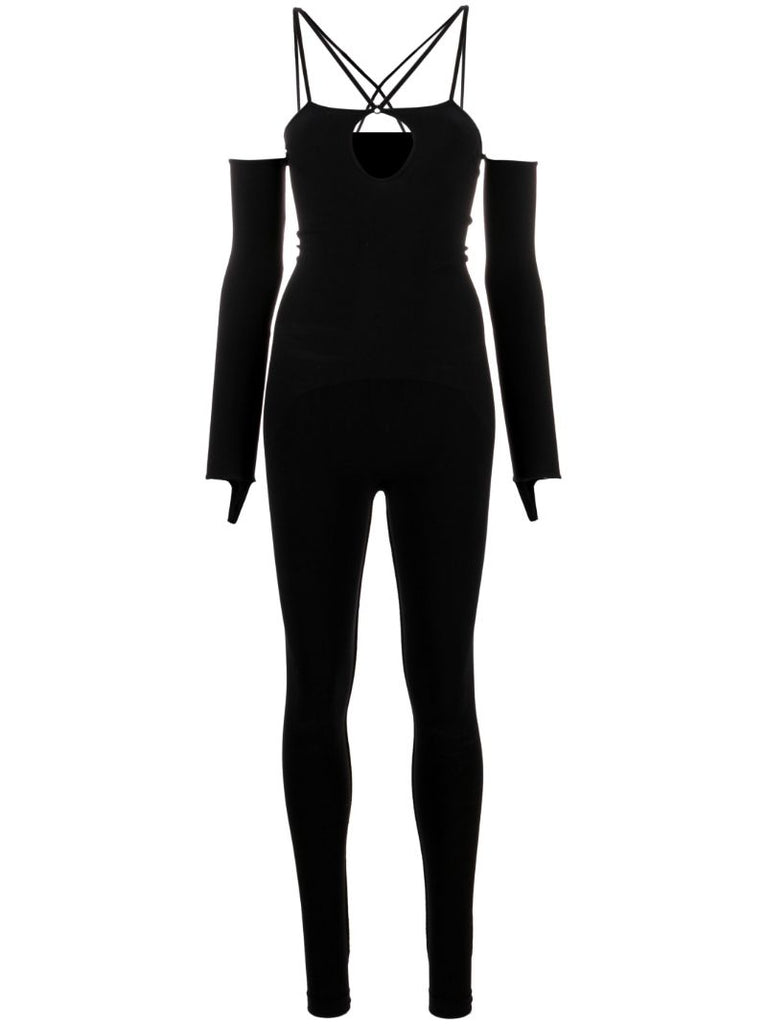 Black Cut-out Jumpsuit