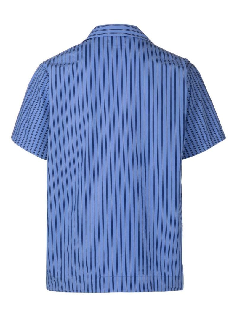 Blue Striped Organic Cotton Pyjama Shirt
