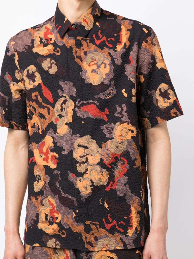 Black Lilypond Seersucker Shirt
