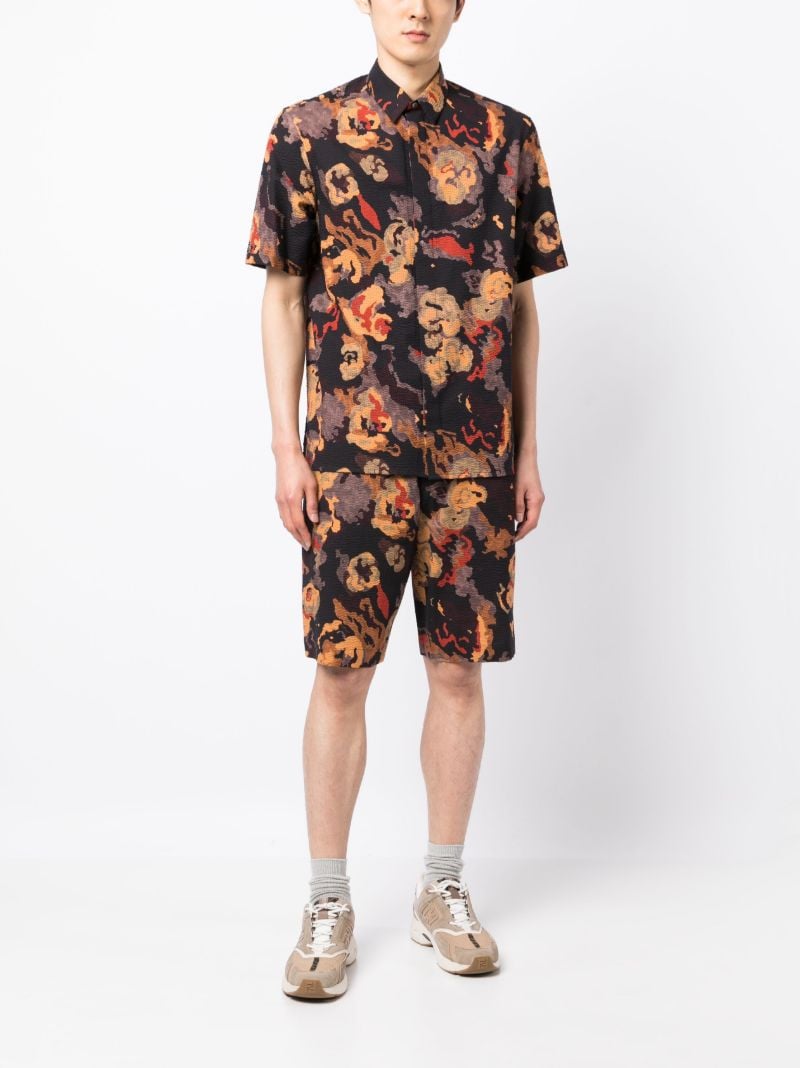 Black Lilypond Seersucker Shirt