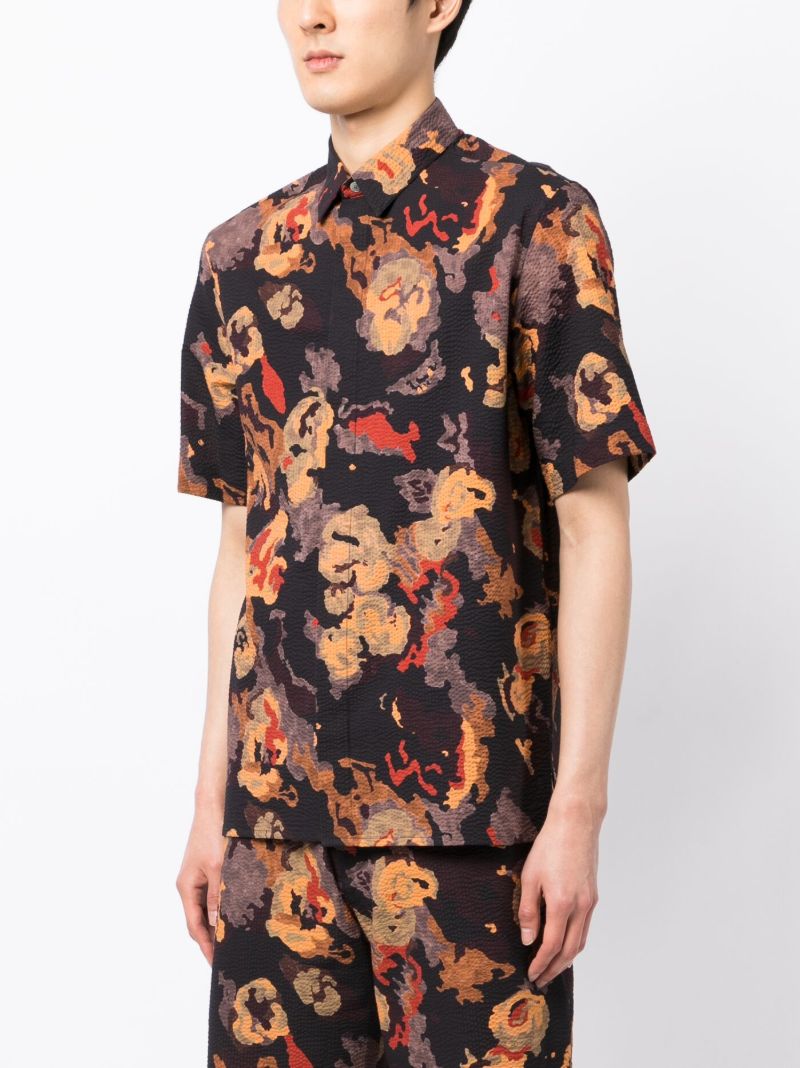 Black Lilypond Seersucker Shirt
