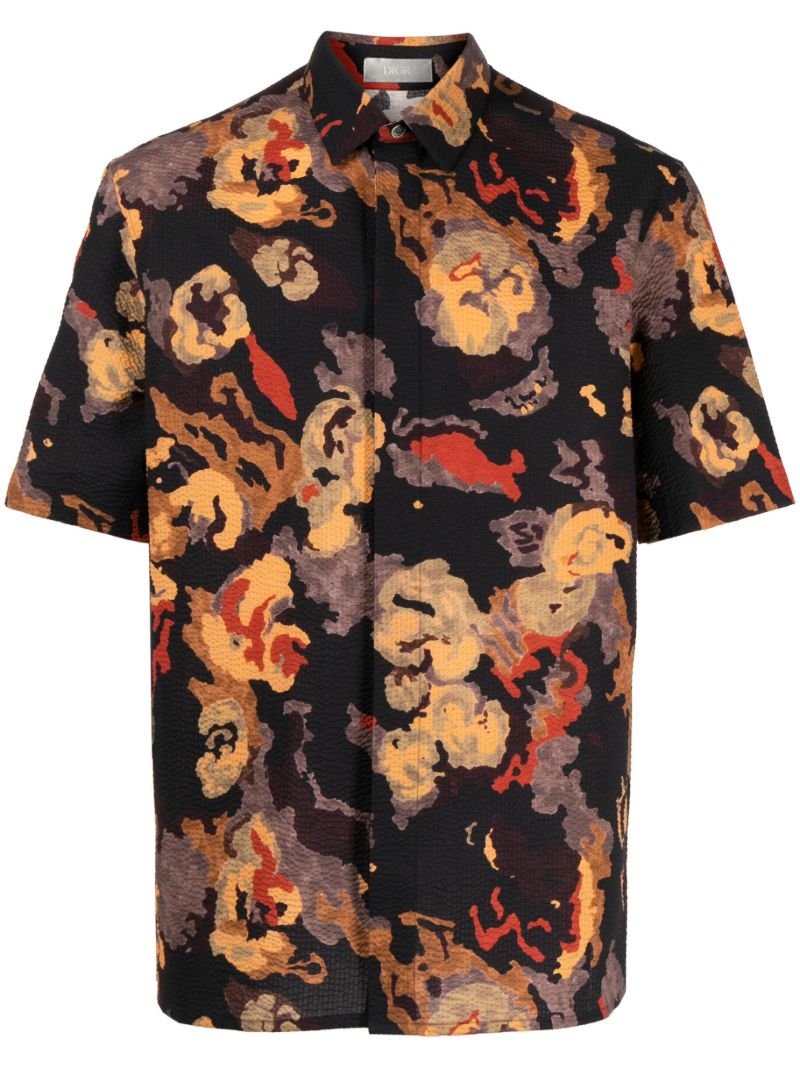 Black Lilypond Seersucker Shirt