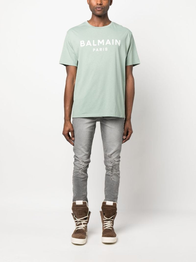 Green Logo Print T-shirt