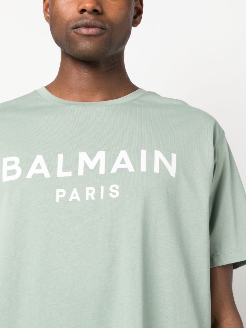 Green Logo Print T-shirt