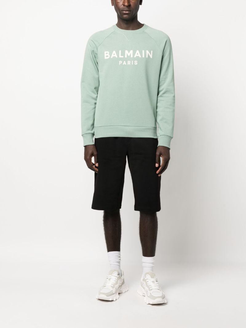 Green Logo Cotton Sweatshirt
