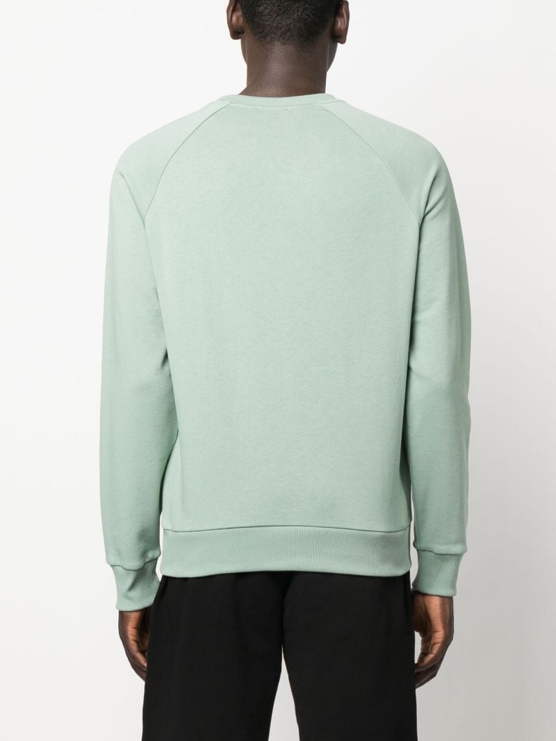 Green Logo Cotton Sweatshirt