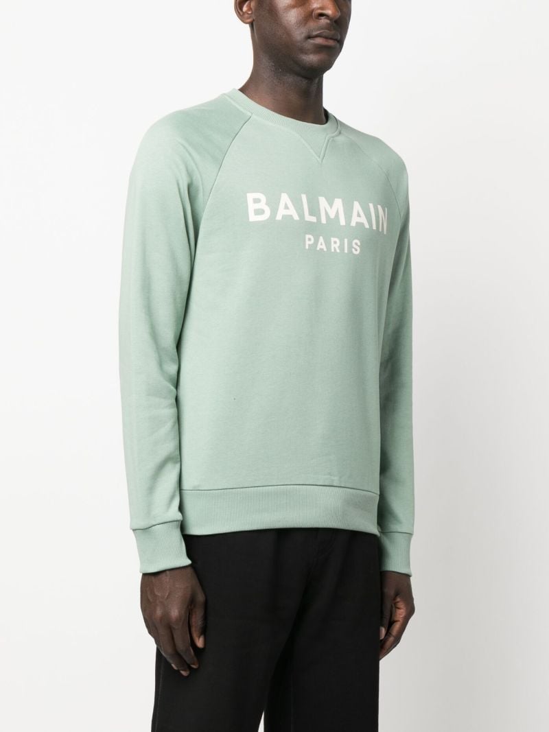 Green Logo Cotton Sweatshirt