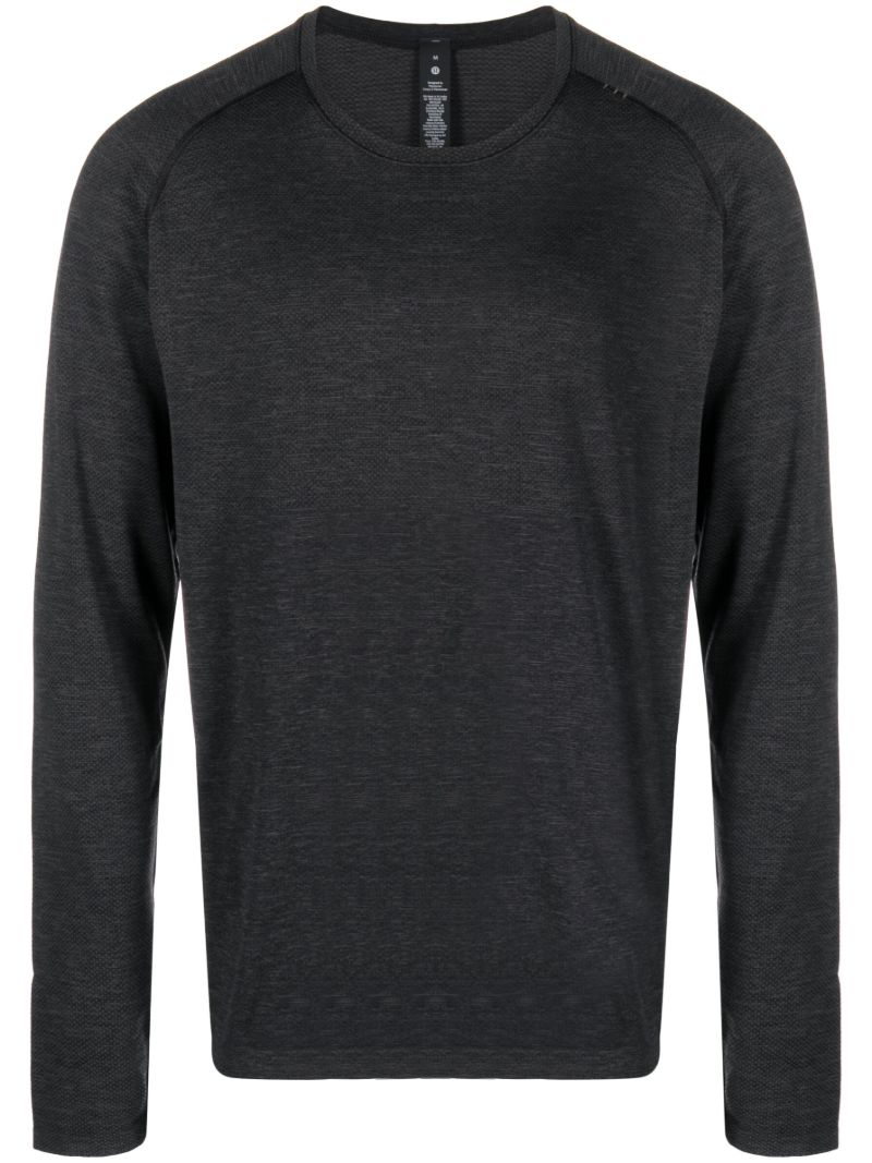 Black Metal Vent Tech Half-zip Sweatshirt