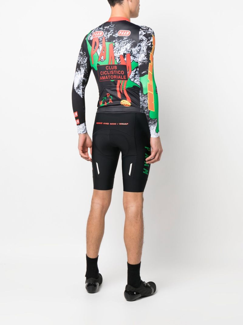 X P.a.m. Black Logo Cycling Skin Suit