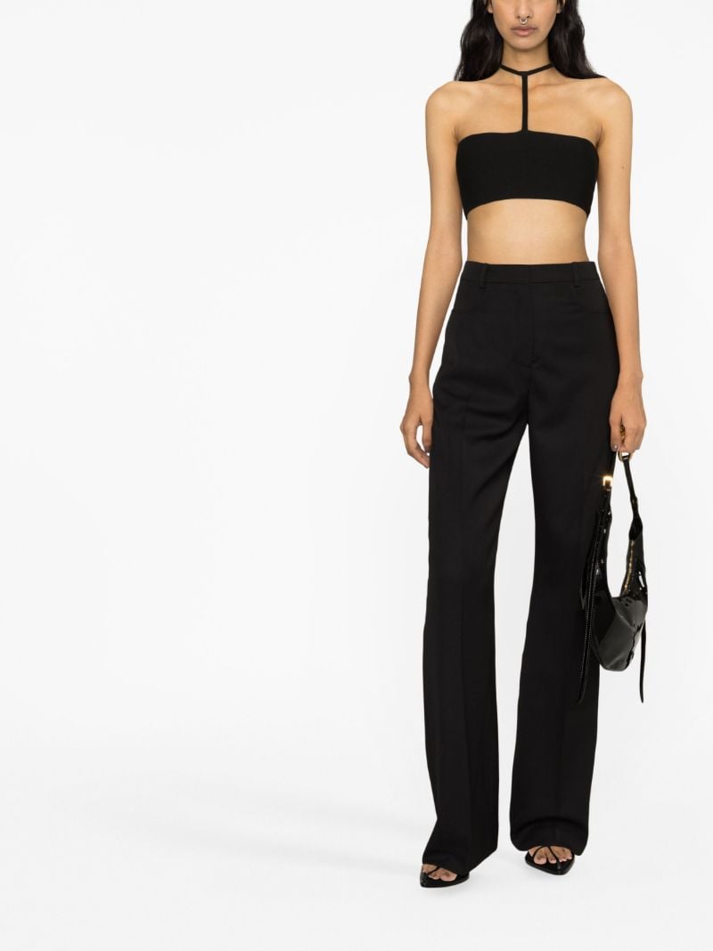 Black Knitted Crop Top