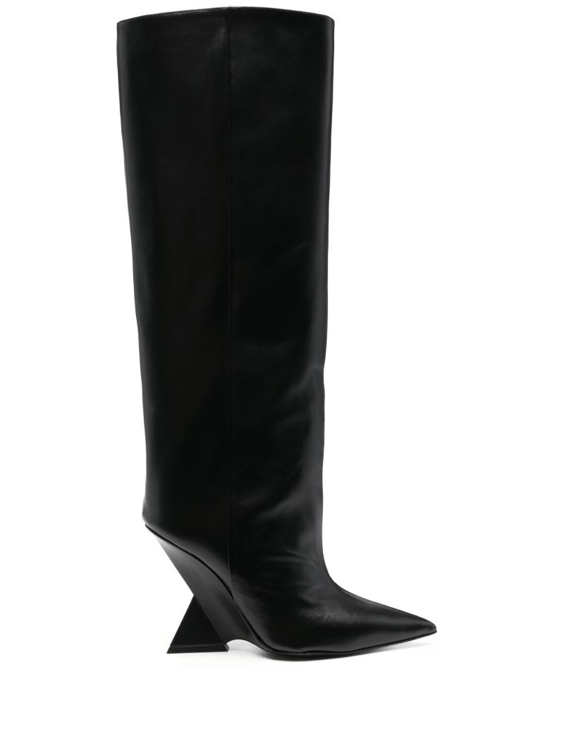 Black Cheope 105 Leather Knee-high Boots