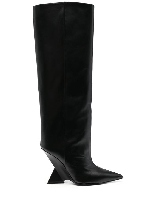 Black Cheope 105 Leather Knee-high Boots