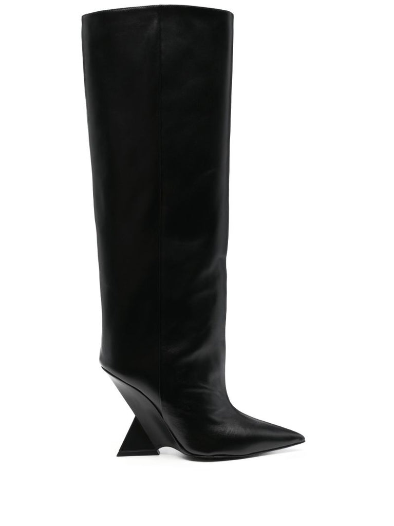 Black Cheope 105 Leather Knee-high Boots