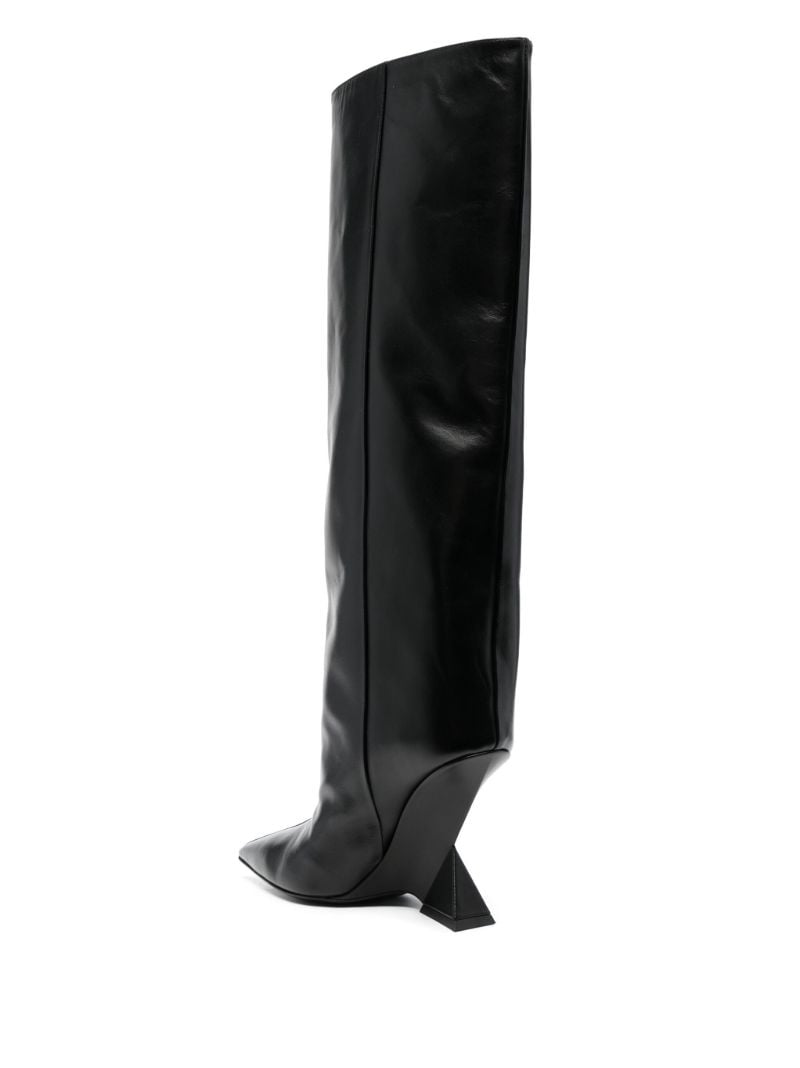 Black Cheope 105 Leather Knee-high Boots