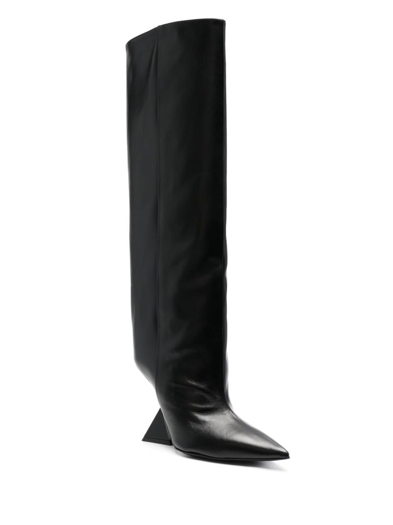 Black Cheope 105 Leather Knee-high Boots