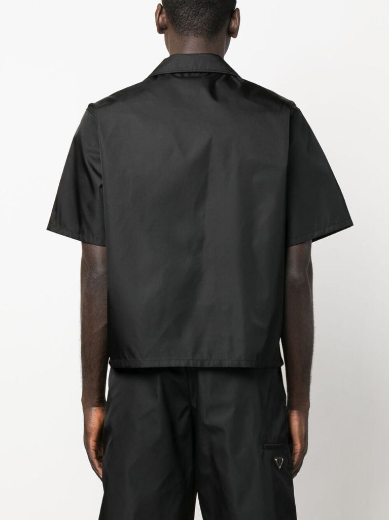Black Re-nylon Short-sleeved Cargo Shirt