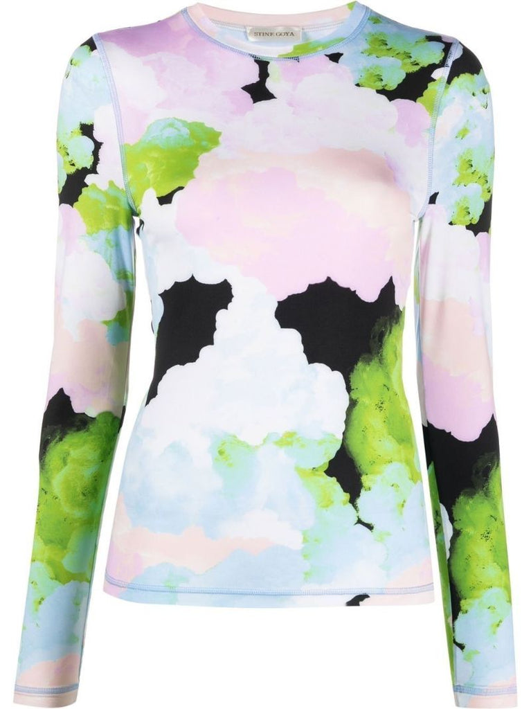 Blue Juno Printed Top