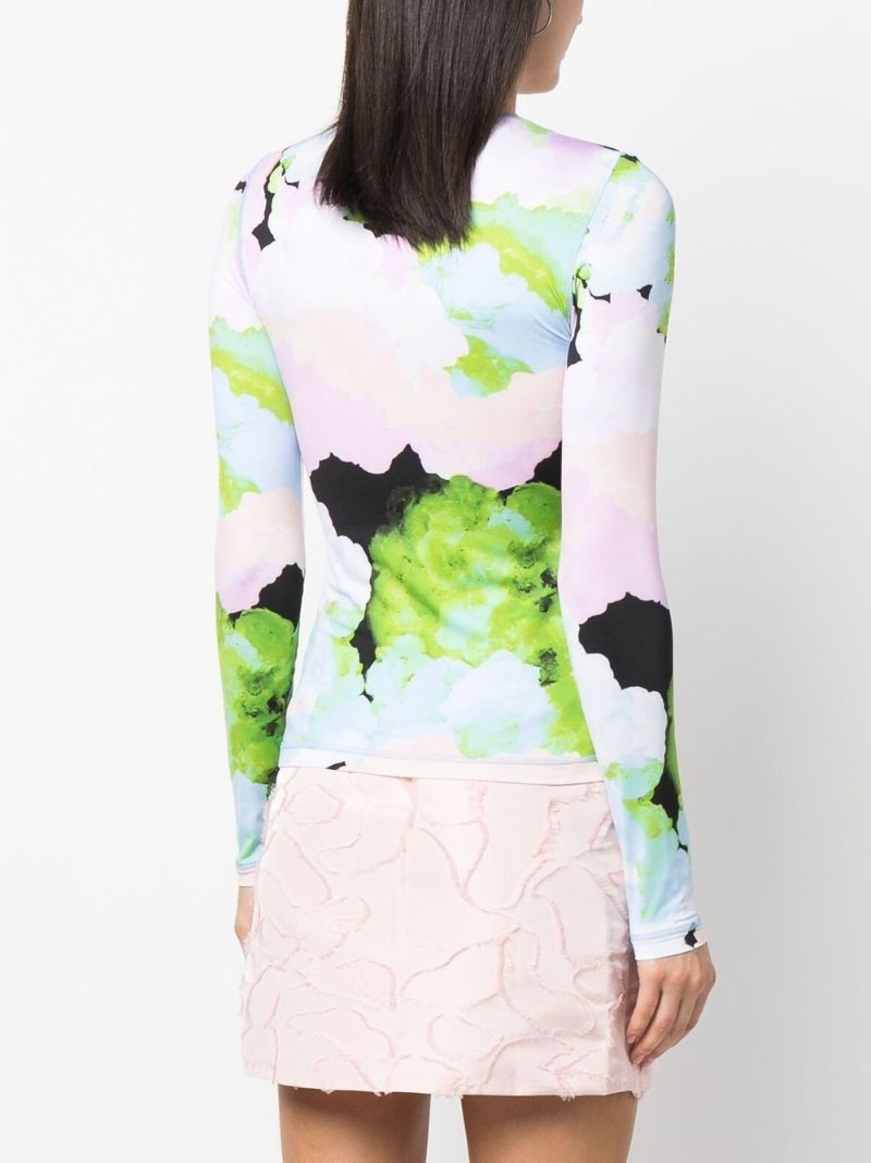 Blue Juno Printed Top