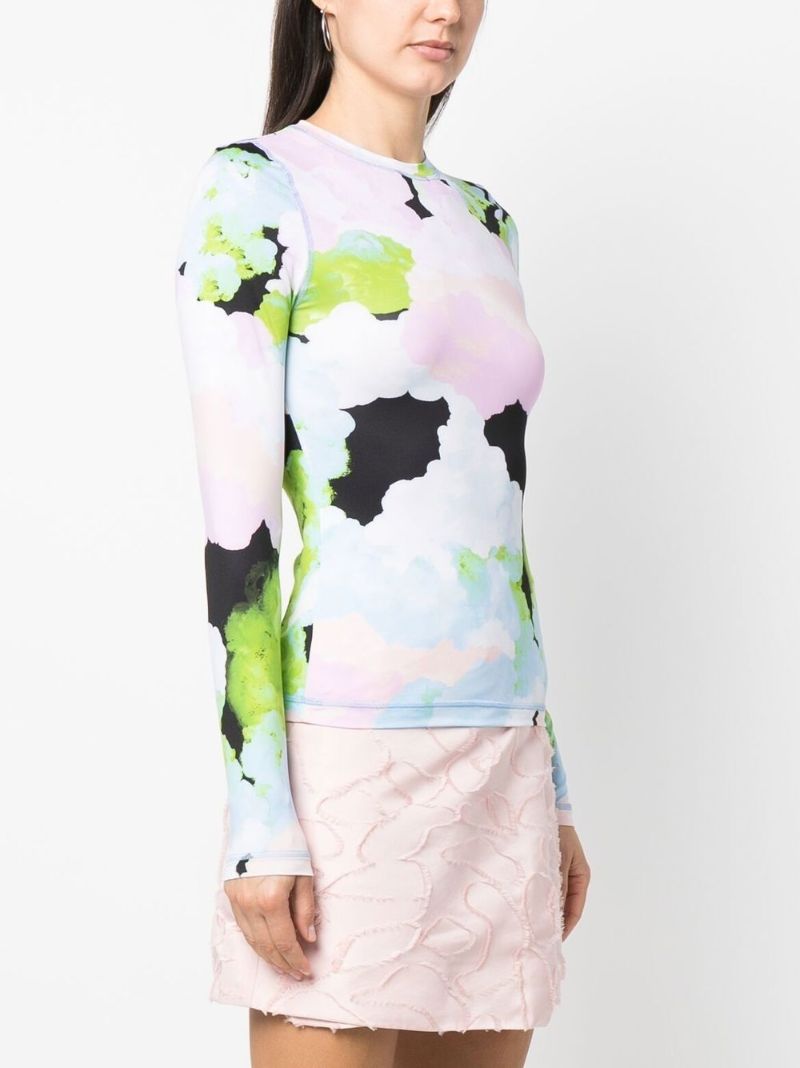 Blue Juno Printed Top