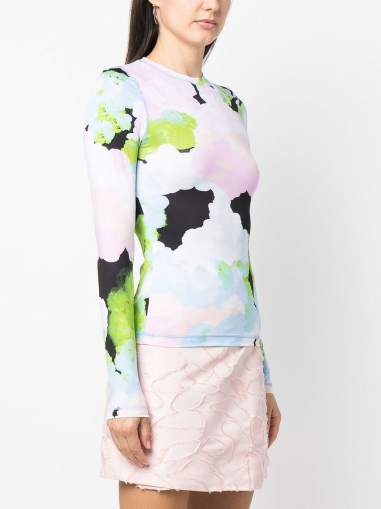 Blue Juno Printed Top