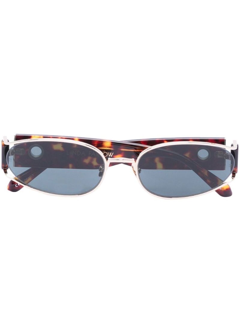 Brown Shelby Oval Sunglasses