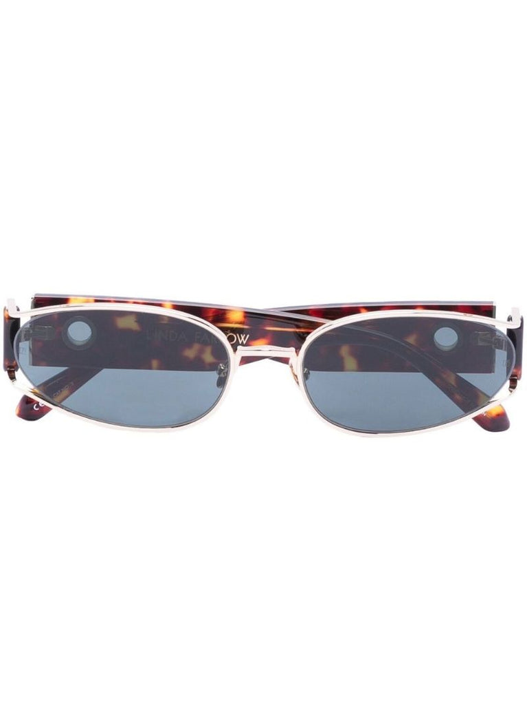 Brown Shelby Oval Sunglasses