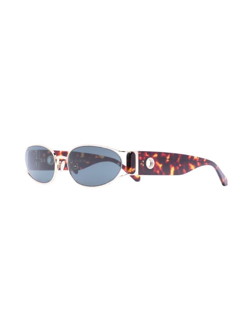 Brown Shelby Oval Sunglasses