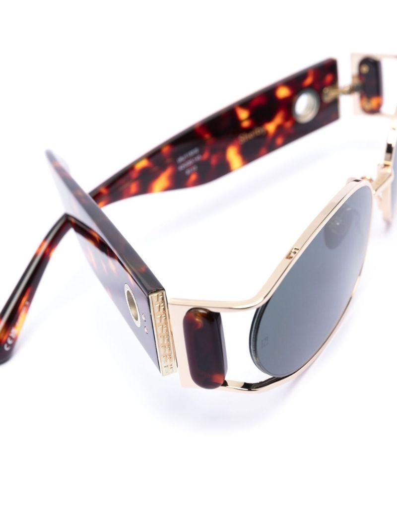 Brown Shelby Oval Sunglasses