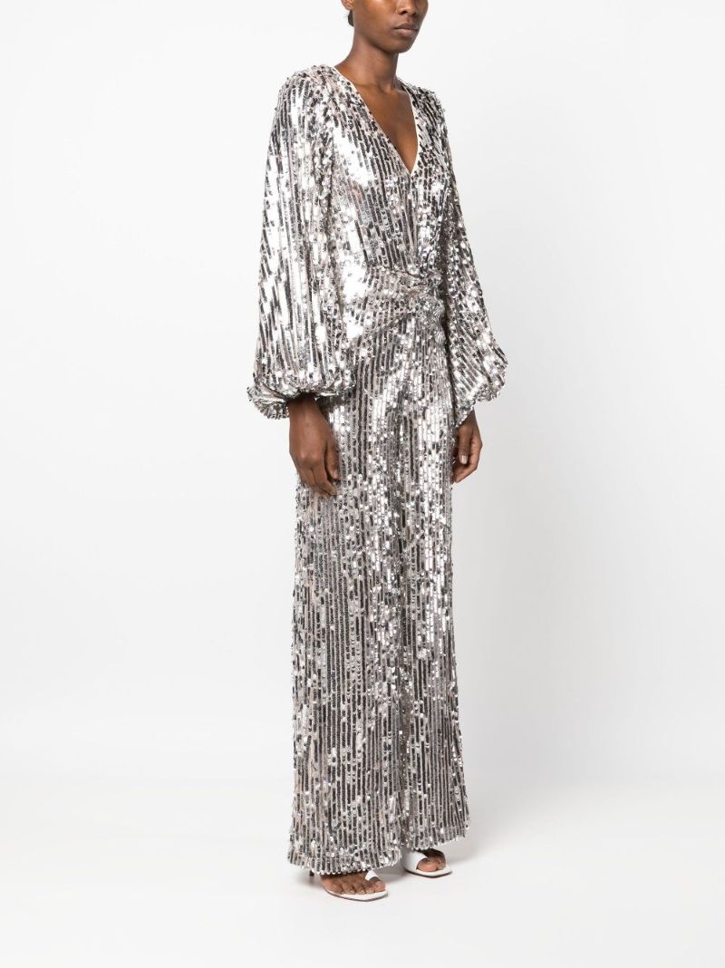 Silver Sequinned Jumpsuit