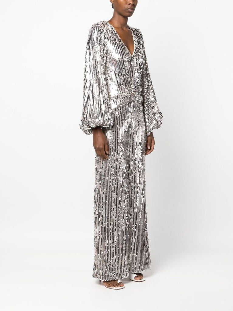 Silver Sequinned Jumpsuit