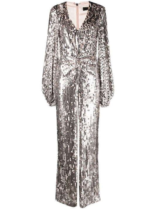 Silver Sequinned Jumpsuit